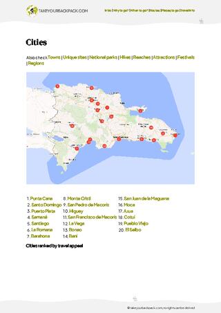 example page 4 from our offline Travel Guide for Dominican Republic
